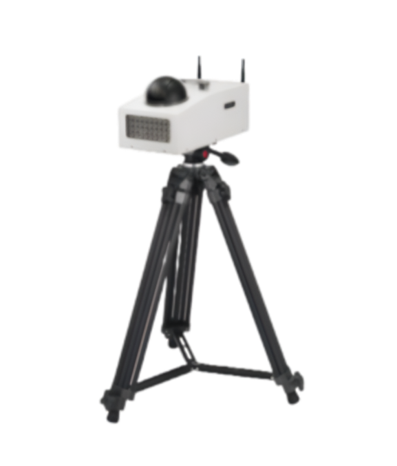 이동식 CCTV 전개 모습 - 현장 설치 완료 상태